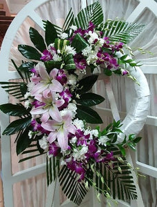 Half moon Circle Wreath